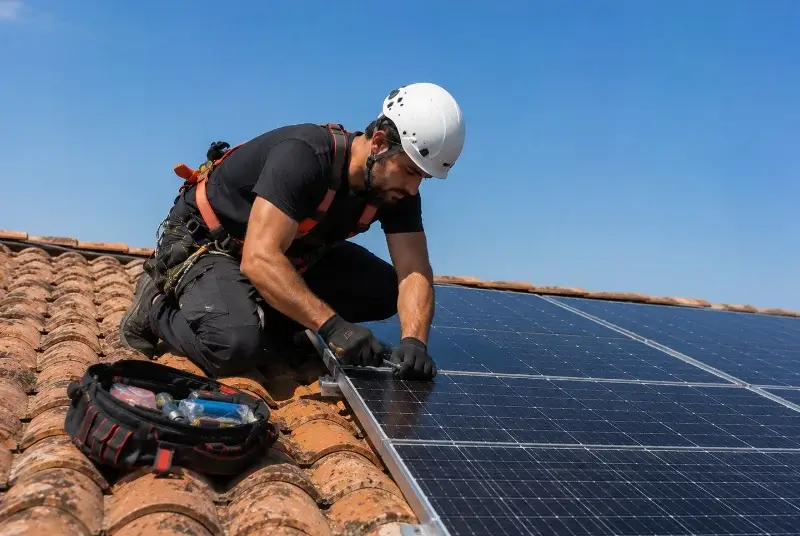 Maintenance et monitoring de panneaux solaires à la Bastide-des-Jourdans