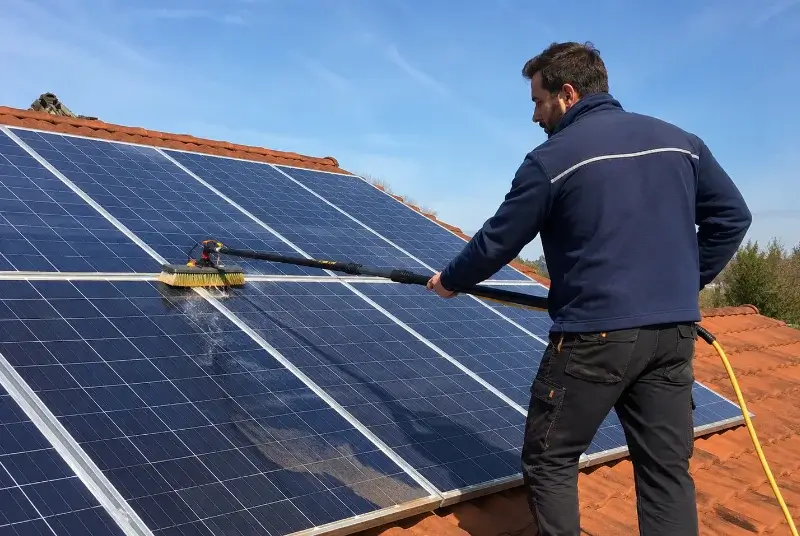 Nettoyage et entretien de panneaux solaires à la Bastide-des-Jourdans